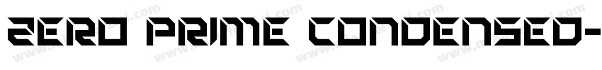 Zero Prime Condensed字体转换
